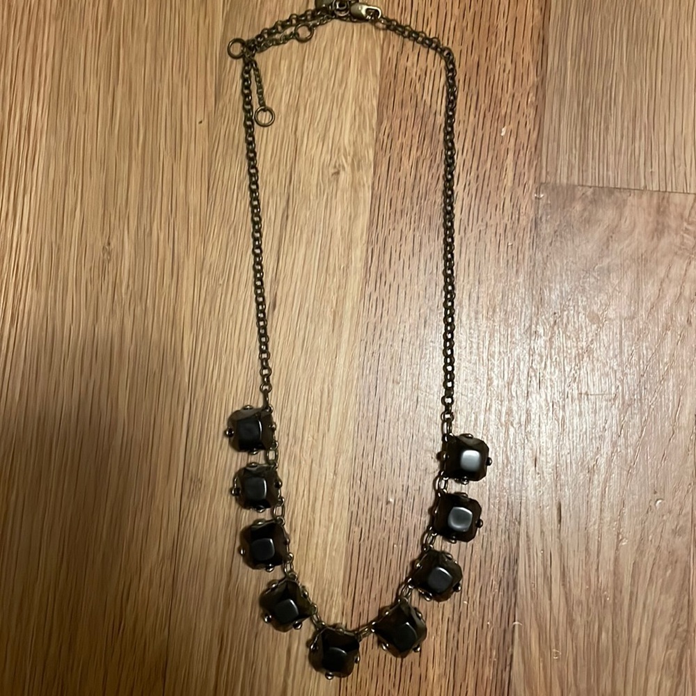 black statement necklace